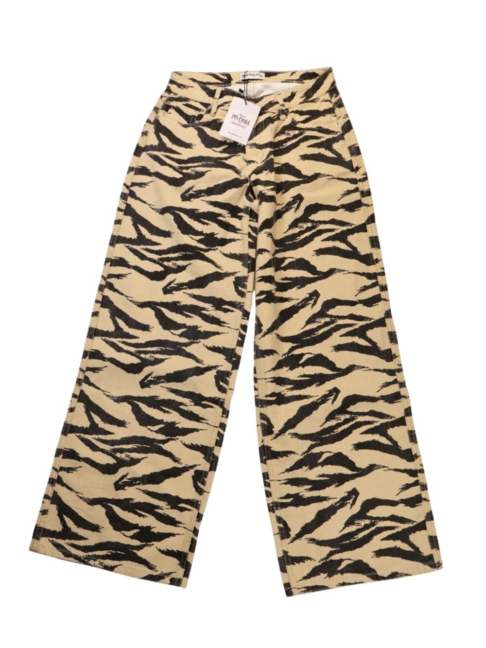 Princess Polly Tiger Print Wide Leg Jeans NWT Size 0